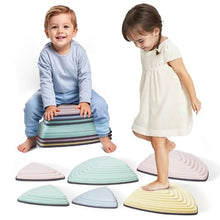 Balance Stepping Stones for Kids 6 PCS Non-Slip Up to 220 lbs Sensory Obstacle Course for Indoor/Outdoor Play