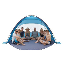 8-Person Beach Tent Sun Shelter – UPF 50+ Portable Canopy with Carry Bag & Sand Pockets for Camping & Outdoor Use