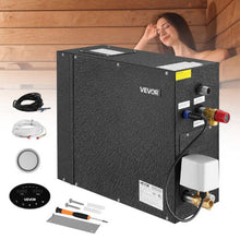 7.5KW Steam Bath Generator Home Sauna Steam Kit with Auto Drain (Black)