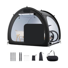 Bike Storage Tent 4–5 Bikes Waterproof Outdoor Tent Ventilated Window Fiberglass Frame