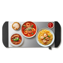 Electric Warming Tray Stainless Steel Adjustable Temperature Control Buffet Food Warmer