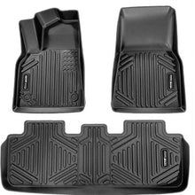 Tesla Model Y Floor Mats 2021–2024 5-Piece TPE All-Weather Liners Custom Fit (Black)