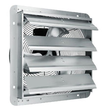 16-Inch Shutter Exhaust Fan 2000 CFM Aluminum Wall-Mount Fan with AC Motor for Greenhouses Garages & Sheds