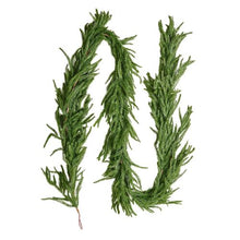Realistic Norfolk Pine Garland Evergreen Real Touch Artificial Faux Greenery Xmas Decoration (6FT)