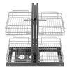 24 X 18 In 2 Tier 4 Shelf Blind Corner Pull Out Organizer Chrome for Kitchen YG-XGW-4-9-2