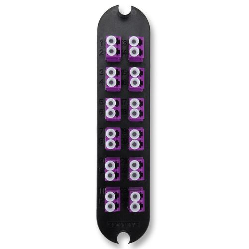 LANscape Closet Connector Housing Panel Duplex 24-Fiber LC duplex Composite Violet CORNING CCH-CP24-LK