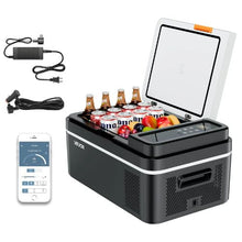 12V/24V Car Refrigerator 21QT Portable Freezer with APP Control -4°F to 68°F Compressor Cooler for RV &amp; Camping