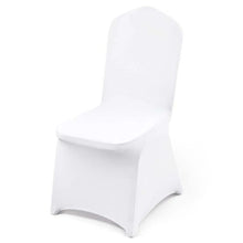 100-Pack Stretch Spandex Folding Chair Covers Washable (White)