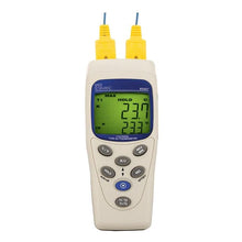 Certified 2 Channel Thermocouple Thermometer Type K/J 800007C