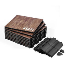 12.4 X 12.4 In PP+PVC Puzzle Floor Tiles for  Gym Floor and  Dance Enthusiasts Training HJLVT24120-9