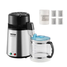 4L Water Distiller, 1.05 Gallon Pure Water Purifier for Home, 750W Stainless Steel Interior Distilled Water Maker -  (Silver)