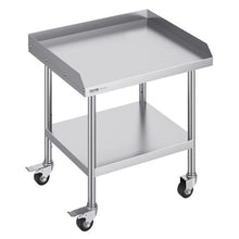 24 X 28 In  Stainless Steel Work Table with 4 Wheels  for Commercial Kitchen Restaurant SKT710-610
