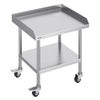 24 X 28 In  Stainless Steel Work Table with 4 Wheels  for Commercial Kitchen Restaurant SKT710-610