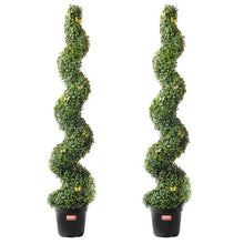 60 Inch  Artificial Boxwood Topiary Tree  for Home Decor Indoor/Outdoor (2 Pieces)