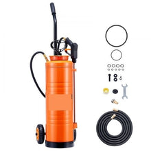 4.5-Gallon Stainless Steel Industrial Sprayer Ergonomic Handle Removable Cart 48"/120" Hose