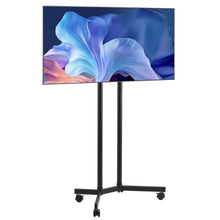 32-65" Rolling TV Stand, Height Adjustable Portable with Wheels for Home & Office (Double Bracket) No Tray