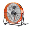 24 Inch Industrial Drum Fan - 8,600 CFM High Velocity 3-Speed Floor Fan with 360° Tilt & 0-2H Timer