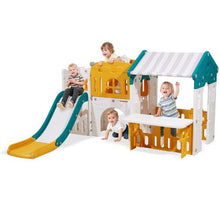 Outdoor Toddler Playhouse with Slide & Play Features – HDPE Plastic, Ages 1+ for Kids