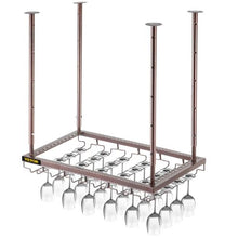 23.6 X  13.8 In  Hanging Wine Glass Rack for Bar Cafe Kitchen XR-JBJ006