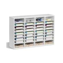 36 Compartment Desk Literature Organizer File & Mail Sorter – (White)