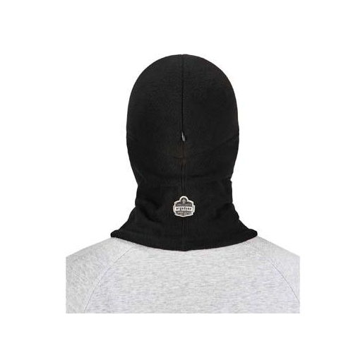 N-Ferno Black Zippered Balaclava Face Mask with Bump Cap Black
