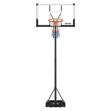 48 inch 5.25 to 10 ft Height Adjustment  Portable Basketball Stand for Kids Teens Adults in Driveways Pools