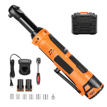 3/8 Inch Cordless Ratchet Wrench 230 RPM up to 33 ft-lbs of Torque  with Two 2.0Ah Batteries Charger