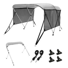 6'L x (67"-72")W x 46"H In 3 Bow Boat Bimini Tops with Aluminum Alloy Frame Waterproof