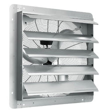 24-Inch Shutter Exhaust Fan 3320 CFM Aluminum Wall-Mount Ventilation Fan for Greenhouses Garages Sheds & Shops