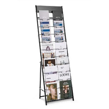 20 Pocket Brochure Display Rack Floor Stand Black HS-Z2