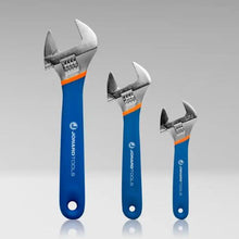 6" and 8" and 10" 3-Piece Adjustable Wrench Set with Extra Wide jaws Model AW-6810