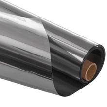 36" x 6.5 ft One-Way Window Privacy Film Reflective Heat Control Static Cling (Black-Silver)