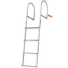 Removable 4-Step Dock Ladder 500 lbs Capacity Aluminum Nonslip Rubber Mat DLR4