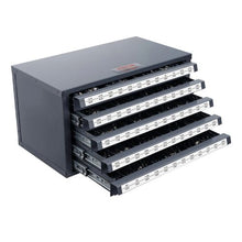 Drill Bit Dispenser Cabinet 5-Drawer Organizer for 33/64"–63/64" Steel Drill Bits Stackable with Labels