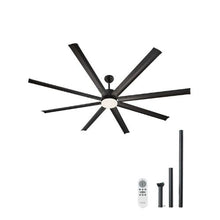 84" Ceiling Fan with Light, 6-Speed Remote Dimmable Reversible Motor