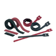 Hook And Loop Strip Tie Black HLSP1.5S-X0 (Pack of 10)