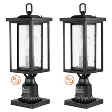 2 Pack Dusk to Dawn Outdoor Post Light Waterproof Lamp Post Fixtures for Garden Pathway