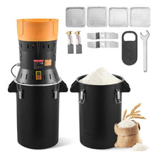 600W Electric Grain Mill Grinder - High Power Commercial Spice Pulverizer for Grains Spices Coffee Corn & More (6.6 Gal Capacity)
