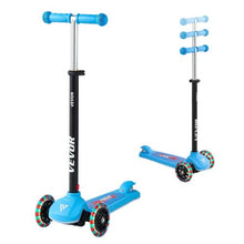 3-Wheel Kick Scooter for Kids 3+ Light-Up Wheels Adjustable Handlebar Anti-Slip Deck Lightweight Aluminum Frame