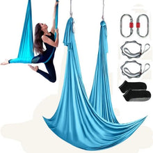 Aerial Yoga Hammock Swing 5.5 Yards 100 GSM Nylon Fabric Kit with Rigging Hardware