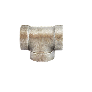 3/4" Extra Heavy Black Galvanized Tee 300 Malleable Iron Fittings 68254