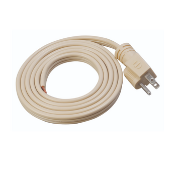 Cable de alimentación de repuesto plano, recto, beige, 14/3 SPT-3, para interiores, 1,8 m, 9746SW8823 (paquete de 25) 