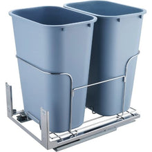 35L x2 Pull-Out Trash Bin Heavy Duty Under-Mount Kitchen Garbage & Recycling with Soft Slide & Door Kit
