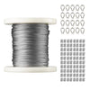 1/16 Inch 7x7 Strand T304 Stainless Steel Braided Aircraft Cable 328FT With Accessories