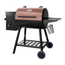 8-in-1 Wood Pellet Grill Smoker 456 sq. in. with Digital Controller Meat Probe 500°F Max – (Black)