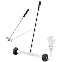 15-Inch Magnetic Sweeper with Wheels and Adjustable Handle