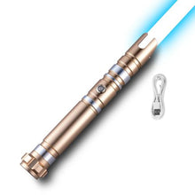 RGB Light-Up Sword for Kids & Adults – 12 Colors, FX Sound, Gold