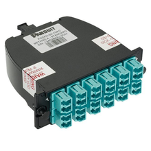 24 Fiber OptiCom MPO Cassette LC Duplex Adapter OM3 FC2XO-24-10AF