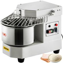 Commercial Food Mixer 7.3 Qt 450W Dual-Rotating Dough Mixer with Stainless Steel Bowl Safety Shield & Timer