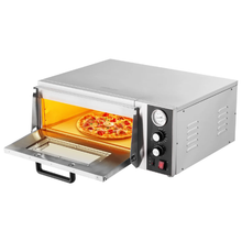 Commercial Electric Pizza Oven 18" Countertop 752°F 1740W Temp & Time Control